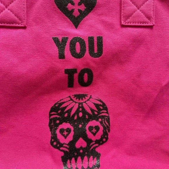 DEADSTOCK Blackheart Hot Topic Skull tote bag - Picture 4 of 5